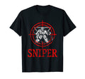 Sniper Ice Hockey Player Ice Hockey T-Shirt - Unique Graphic Unisex - T-Shirt, Sweatshirt, Hoodie
