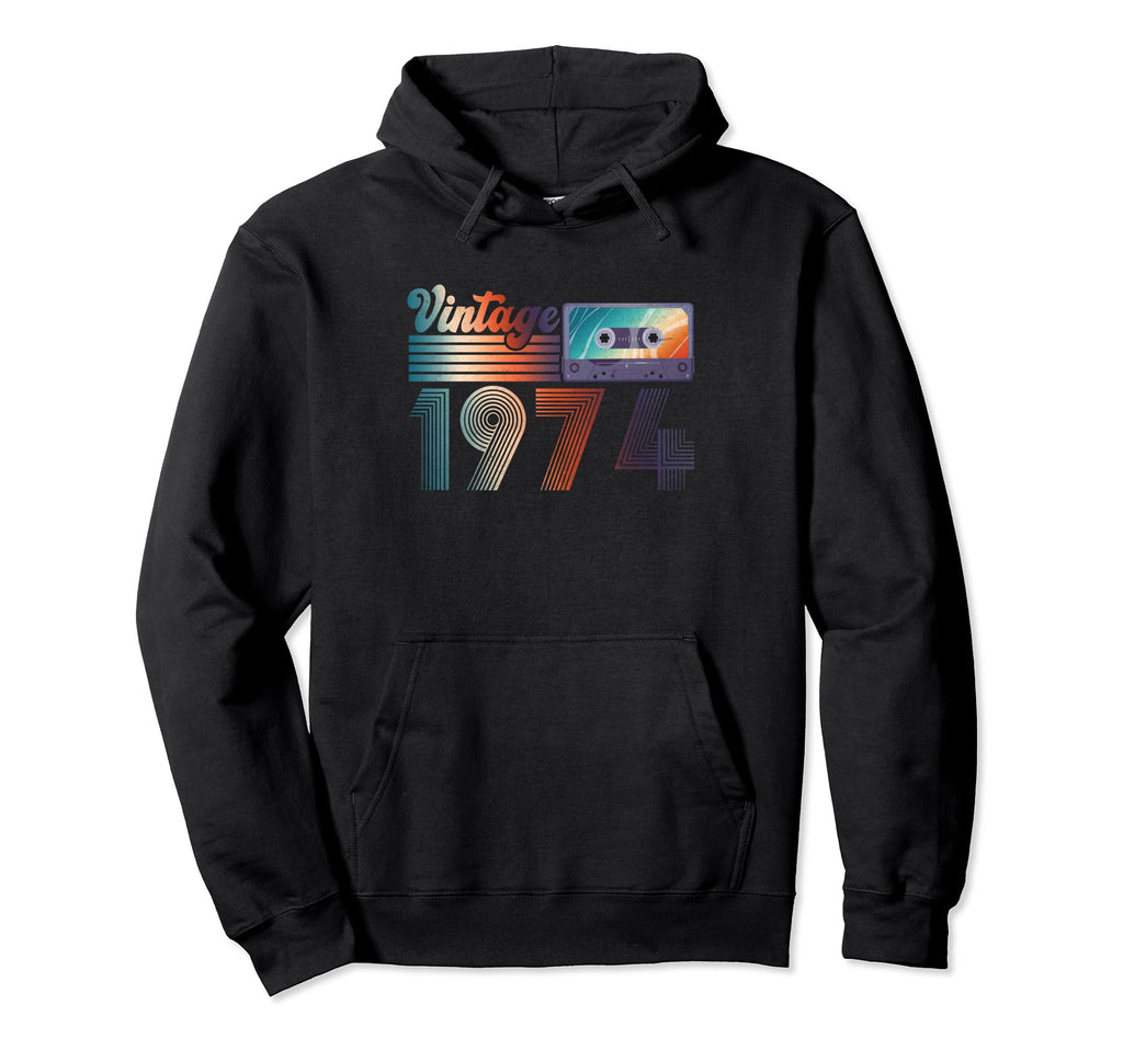 1974 Cassette Tape 50 Years Old 50Th Hoodie - Unique Graphic Unisex - T-Shirt, Sweatshirt, Hoodie
