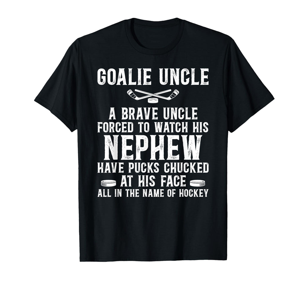 Hockey Goalie Uncle Hockey Keeper Uncle T-Shirt - Custom Art Print Unisex - T-Shirt, Sweatshirt, Hoodie