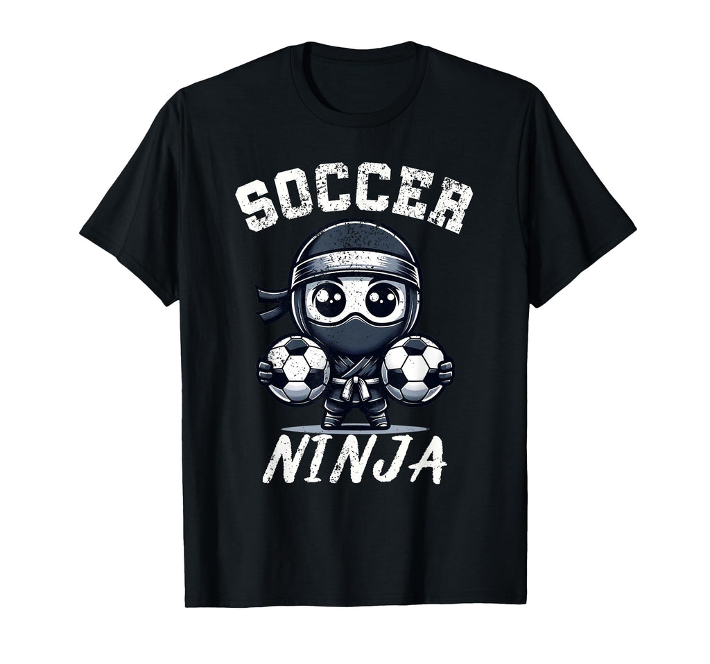 Funny Soccer Ninja Distressed Soccer T-Shirt - Trendy Graphic Men Women - T-Shirt, Sweatshirt, Hoodie