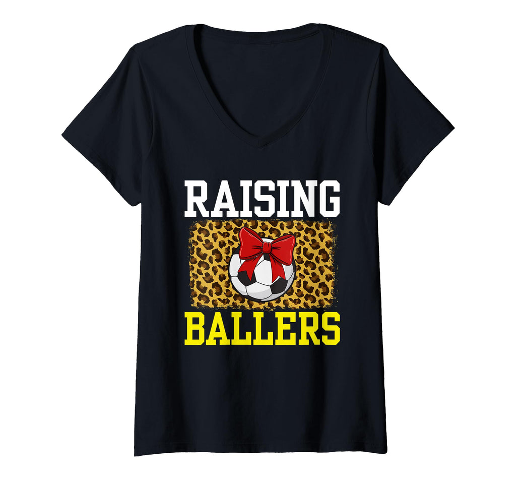 Raising Ballers Soccer Red Bow Ball Sweatshirt - Custom Art Print Unisex - T-Shirt, Sweatshirt, Hoodie
