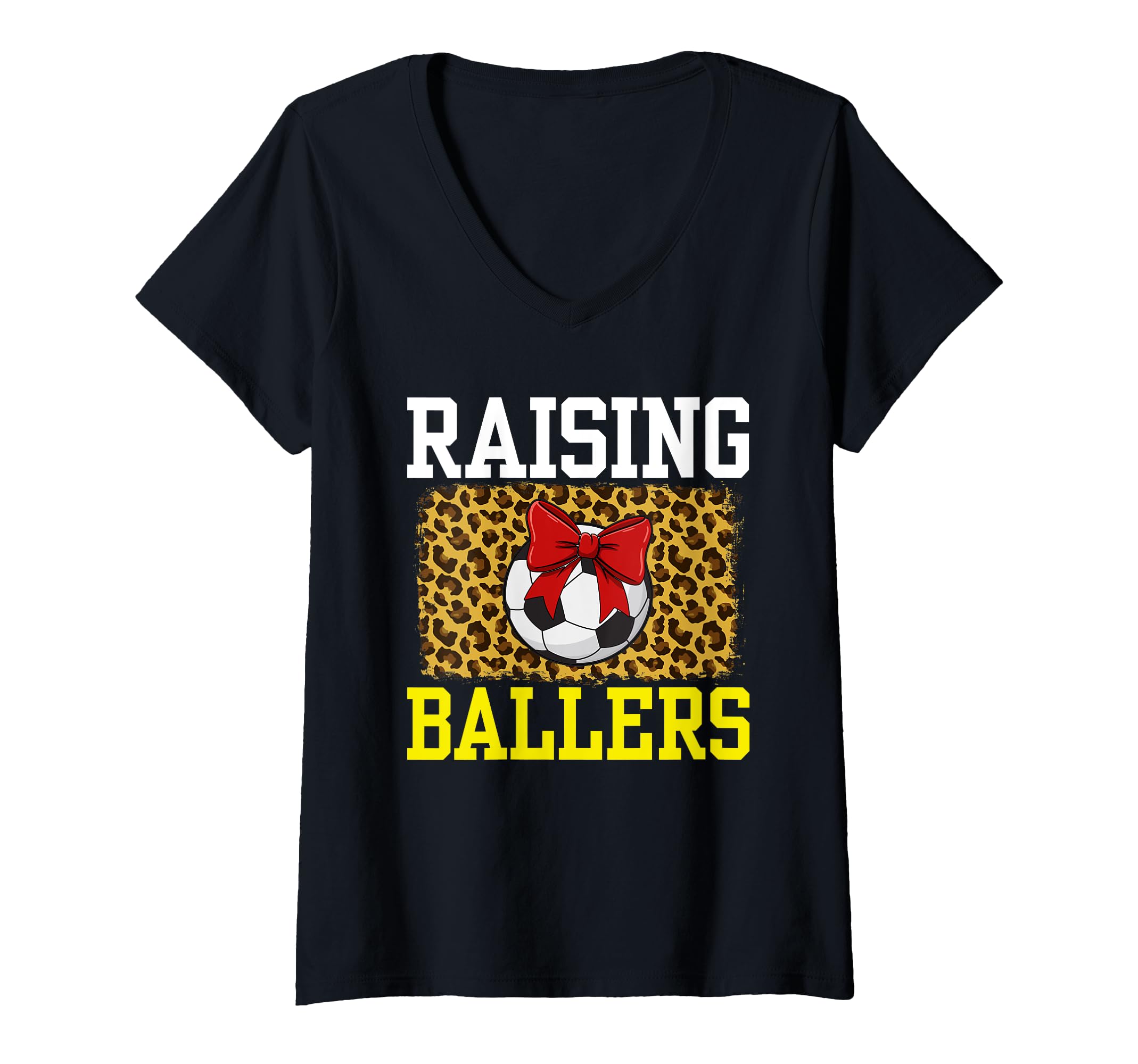 Raising Ballers Soccer Red Bow Ball Sweatshirt - Custom Art Print Unisex - T-Shirt, Sweatshirt, Hoodie