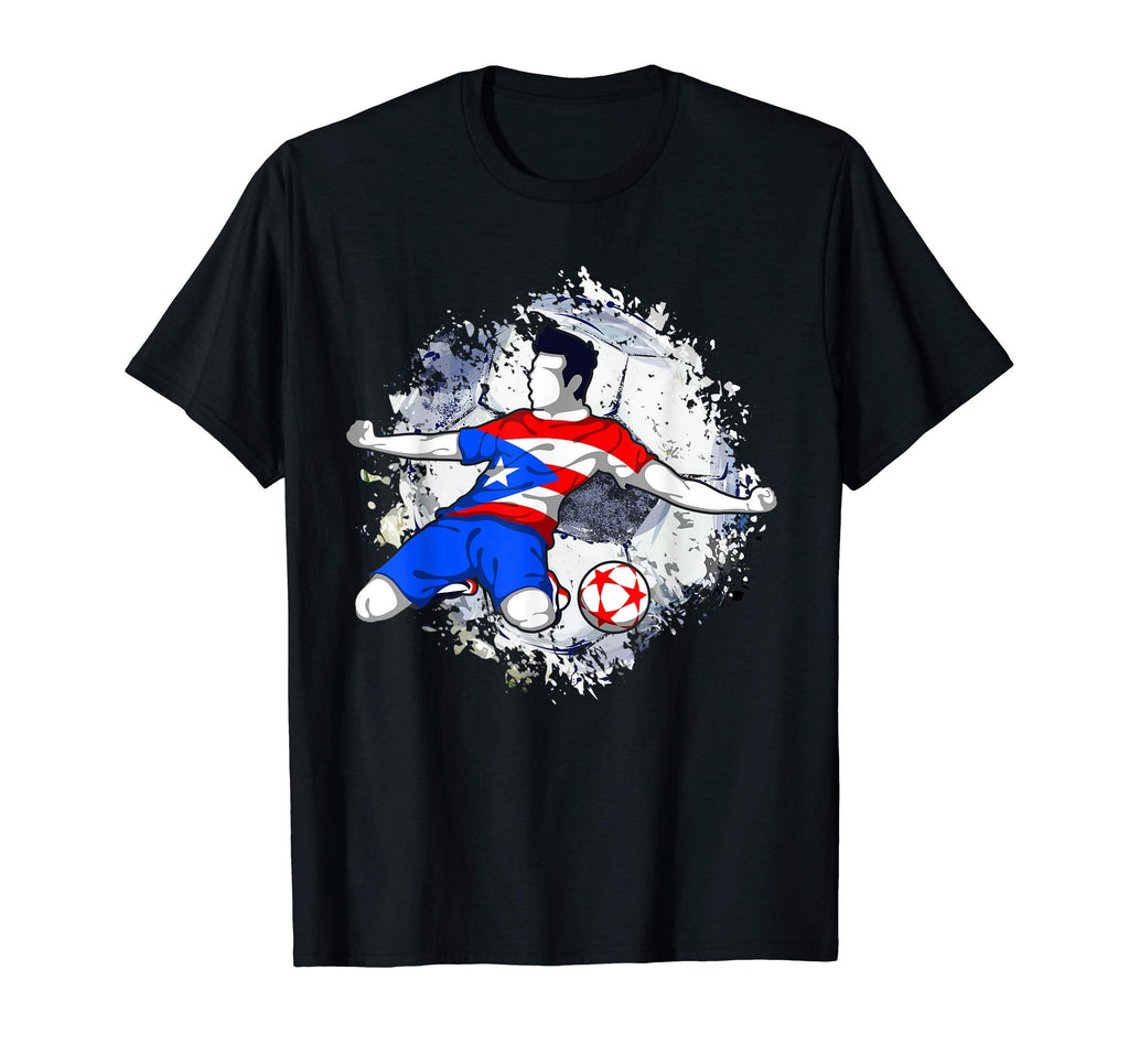 Puerto Rico Soccer Puerto Rican Flag T-Shirt - Novelty Apparel Men Women - T-Shirt, Sweatshirt, Hoodie