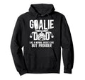 Hockey Goalie Dad Ice Hockey Keeper Dad Hoodie - Custom Art Print Unisex - T-Shirt, Sweatshirt, Hoodie