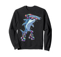 Funny Hammerhead Shark Roller Skates Sweatshirt - Unique Graphic Men Women - T-Shirt, Sweatshirt, Hoodie
