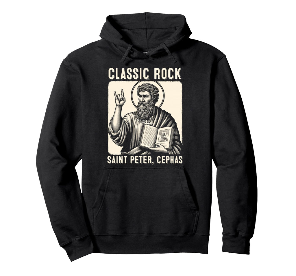 Saint Peter Rock Catholic Vibe Petros Hoodie - Streetwear Style Men Women - T-Shirt, Sweatshirt, Hoodie