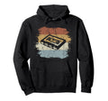 Old School Cassette Silhouette Mix Tape Hoodie - Novelty Apparel for Adults - T-Shirt, Sweatshirt, Hoodie