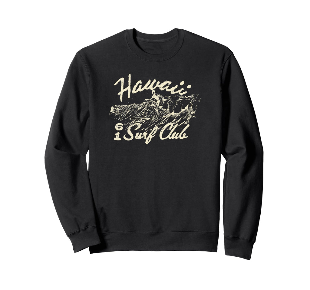 Trendy Hawaii Surf Club Logo Sweatshirt - Aesthetic Graphic for Adults - T-Shirt, Sweatshirt, Hoodie