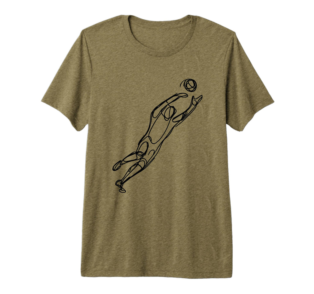 Soccer Goalkeeper Tri Blend T-Shirt - Novelty Apparel Men Women - T-Shirt, Sweatshirt, Hoodie