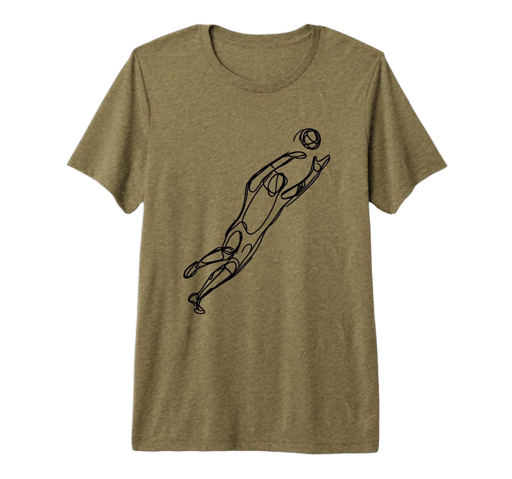 Soccer Goalkeeper Tri Blend T-Shirt - Novelty Apparel Men Women - T-Shirt, Sweatshirt, Hoodie