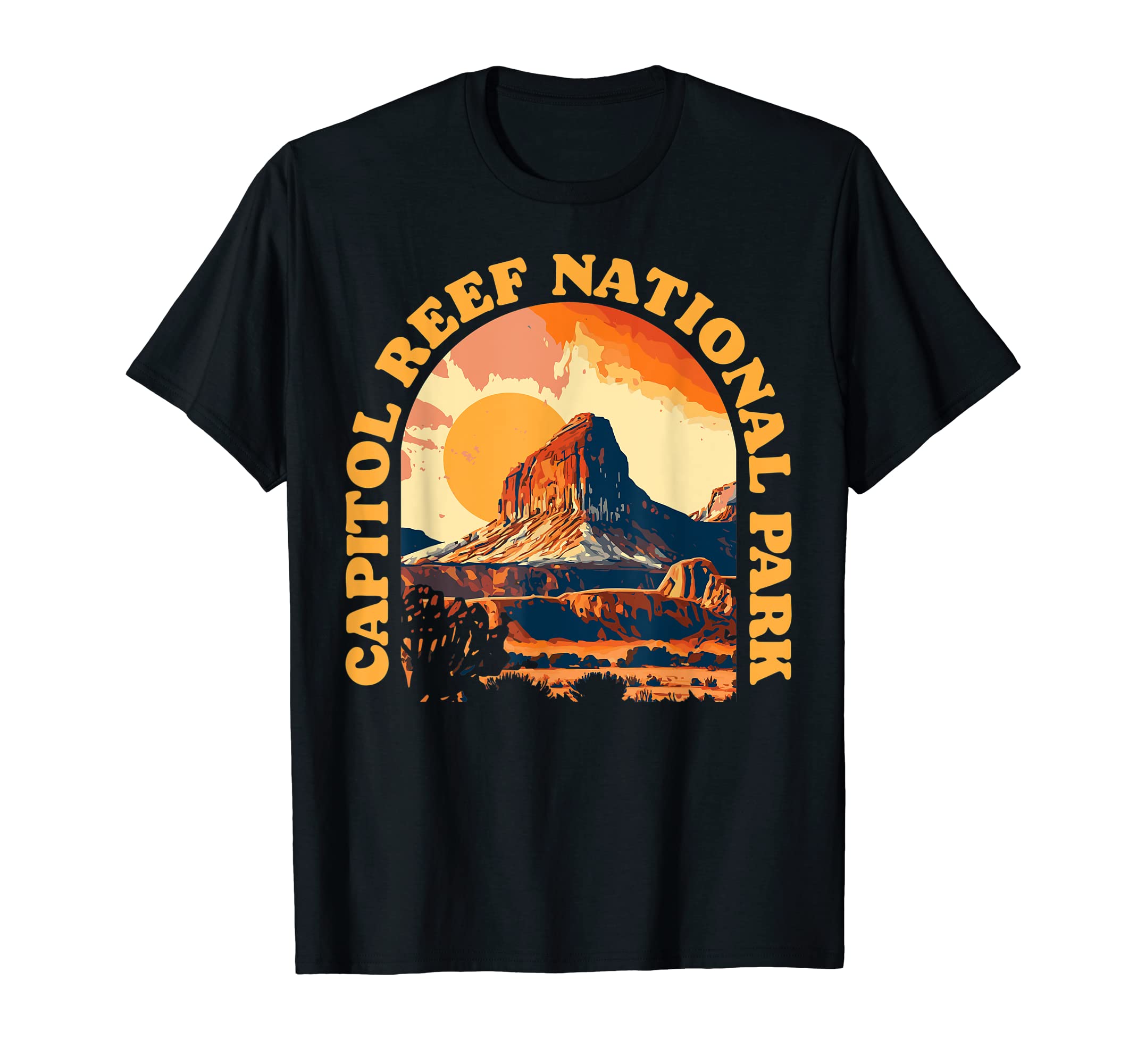 Capitol Reef National Park Utah 80S Vieb T-Shirt - Graphic Print Men Women - T-Shirt, Sweatshirt, Hoodie