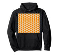 Orange Floral Geometric Pattern Mid Hoodie - Aesthetic Graphic for Adults - T-Shirt, Sweatshirt, Hoodie