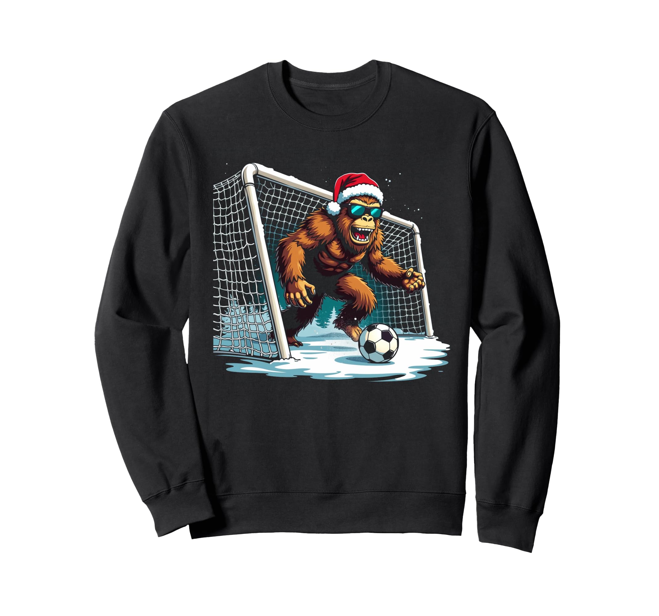 Soccer Bigfoot Goalkeeper Funny Soccer Sweatshirt - Unique Graphic Unisex - T-Shirt, Sweatshirt, Hoodie