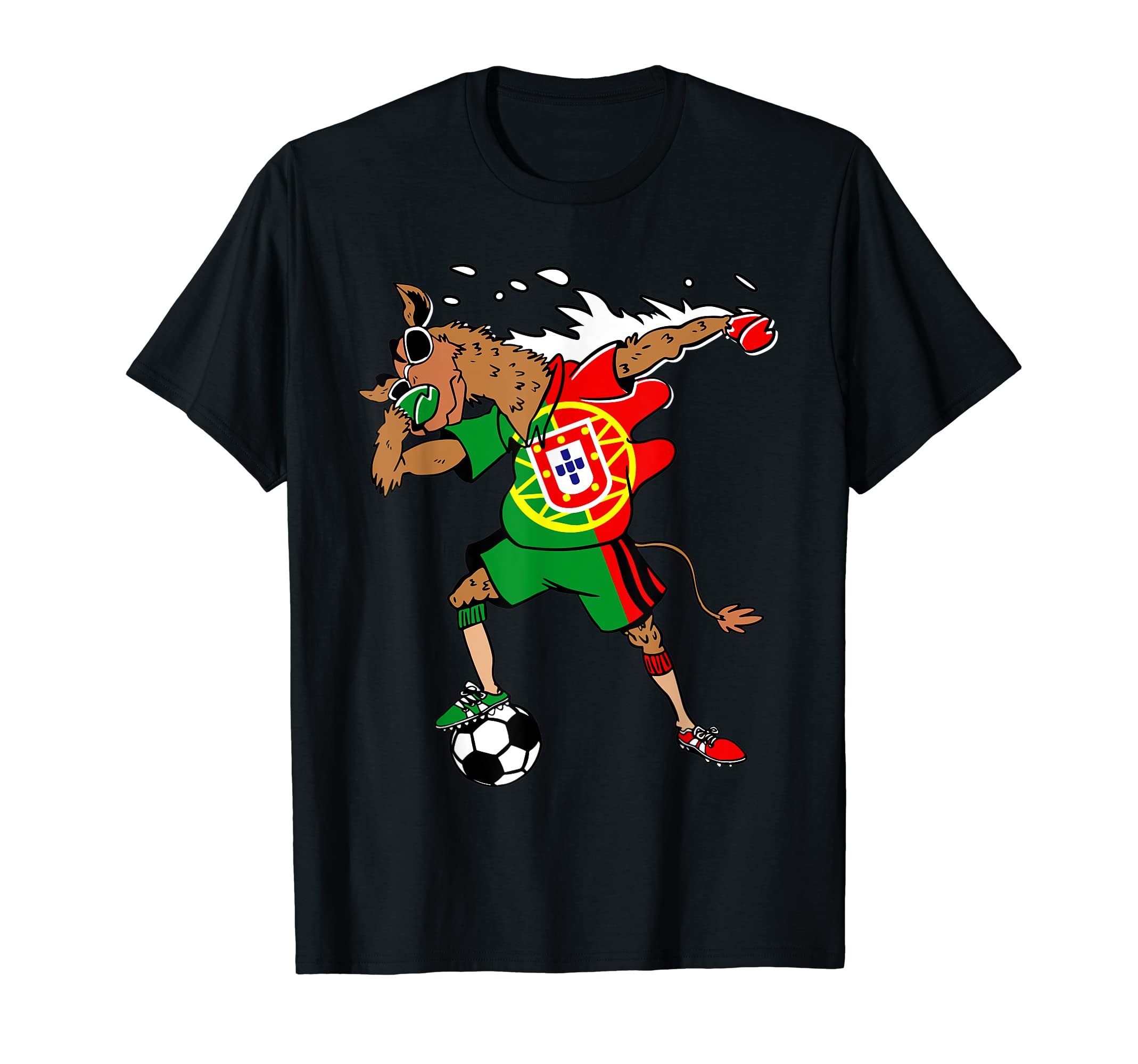 Portuguese Camel Portugal Flag Soccer T-Shirt - Unique Graphic Men Women - T-Shirt, Sweatshirt, Hoodie