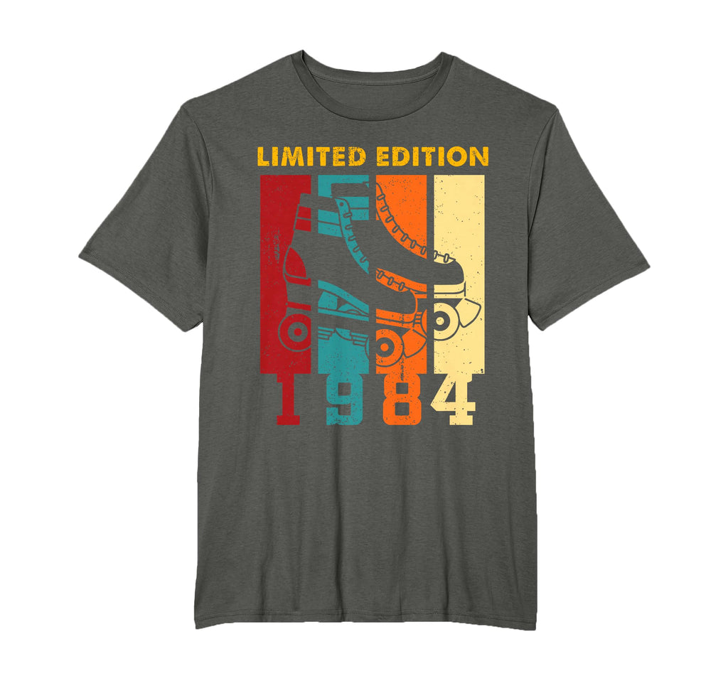 1984 Birth Year 42Nd Roller Skates Rolling T-Shirt - Graphic Print Unisex - T-Shirt, Sweatshirt, Hoodie