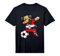 Dabbing Pug Dominican Republic Soccer T-Shirt - Minimalist Print Men Women - T-Shirt, Sweatshirt, Hoodie