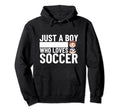 Soccer Player Just Who Loves Soccer Hoodie - Custom Art Print Unisex - T-Shirt, Sweatshirt, Hoodie