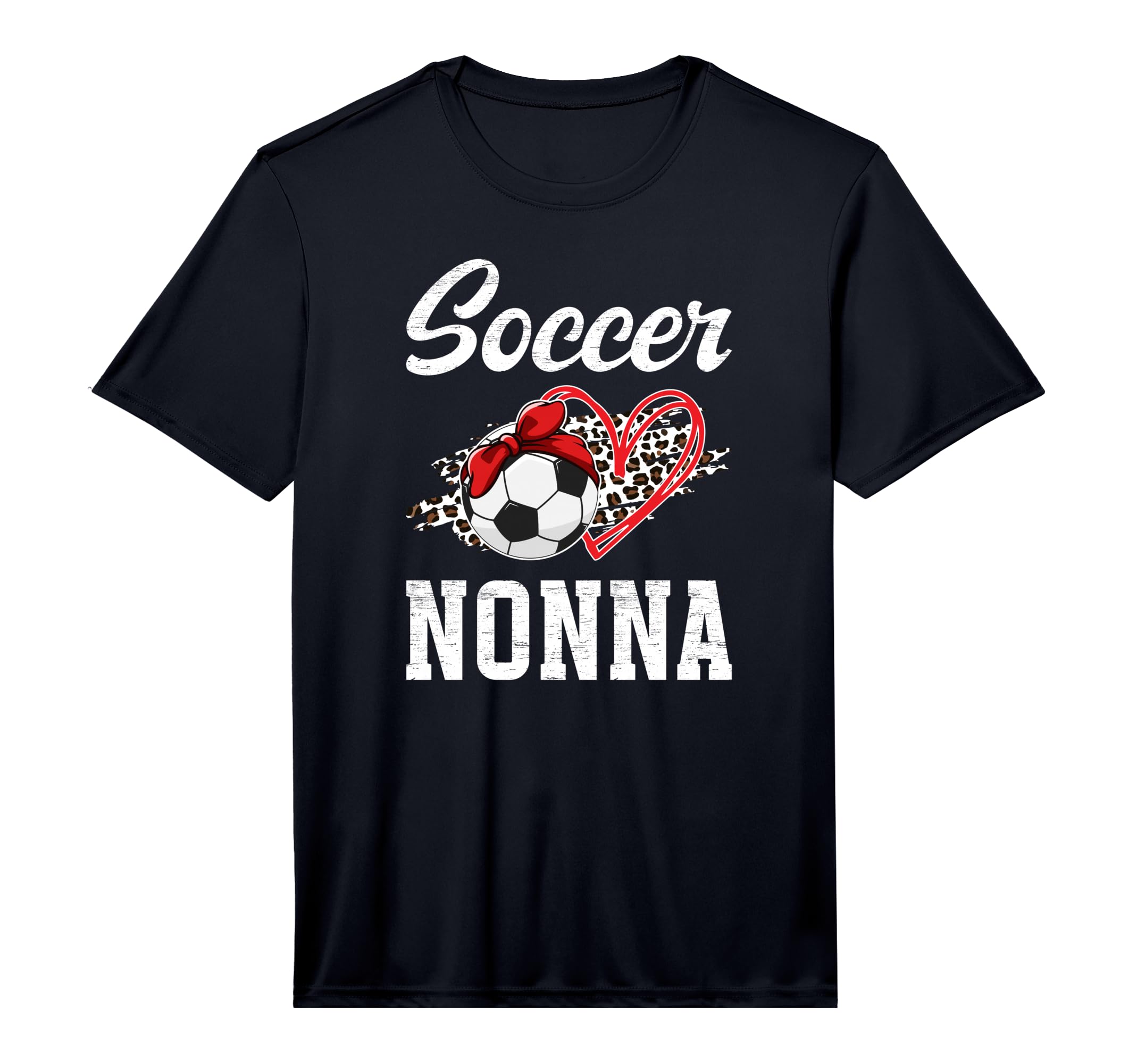 Mens Soccer Nonna Leopard Grandma T-Shirt - Novelty Apparel for Adults - T-Shirt, Sweatshirt, Hoodie