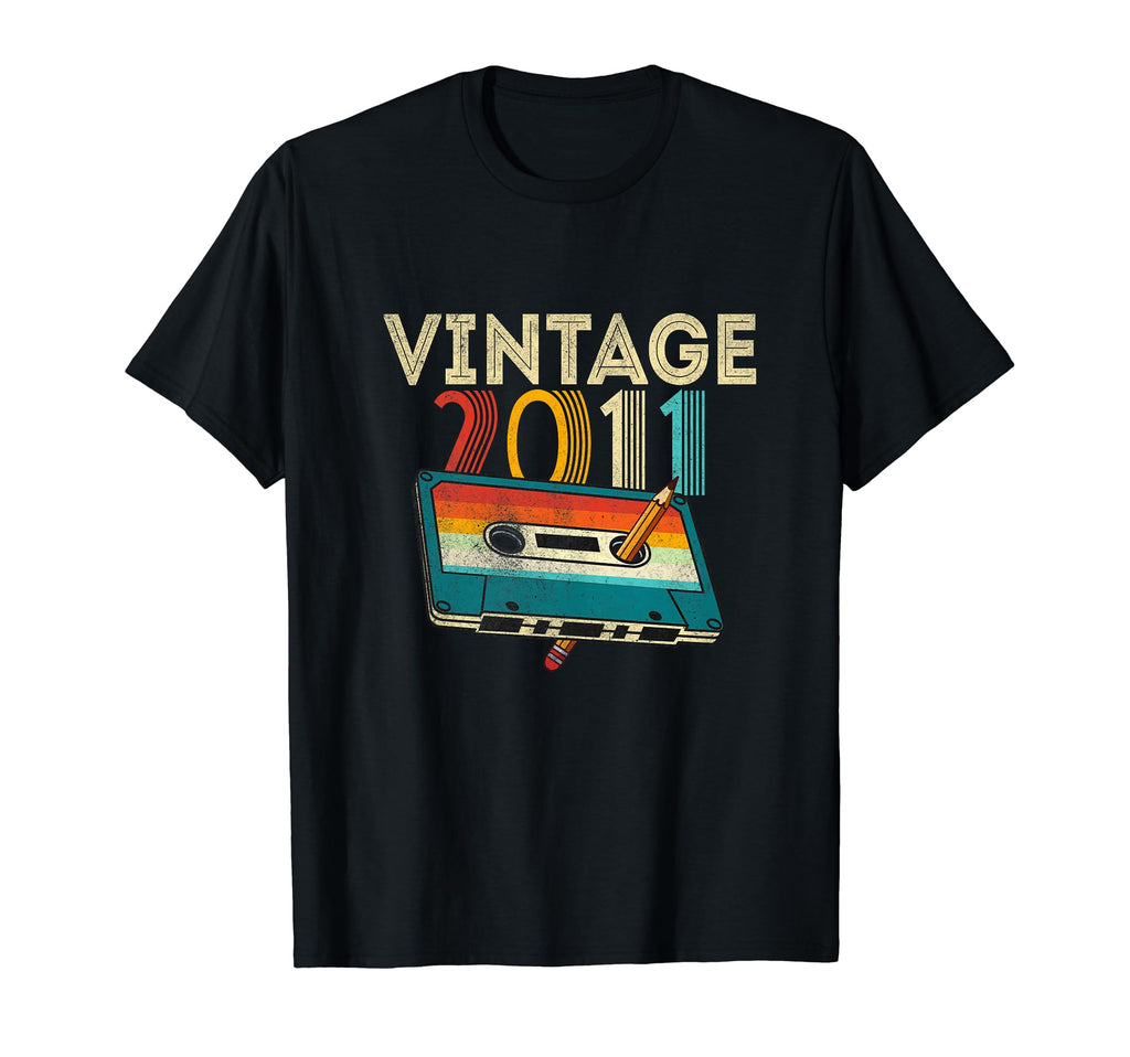 14 Year Old Gifts 2011 Cassette Tape T-Shirt - Graphic Print Men Women - T-Shirt, Sweatshirt, Hoodie