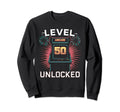 Level 50 Unlocked Video Game Sweatshirt - Fun Novelty Design Men Women - T-Shirt, Sweatshirt, Hoodie