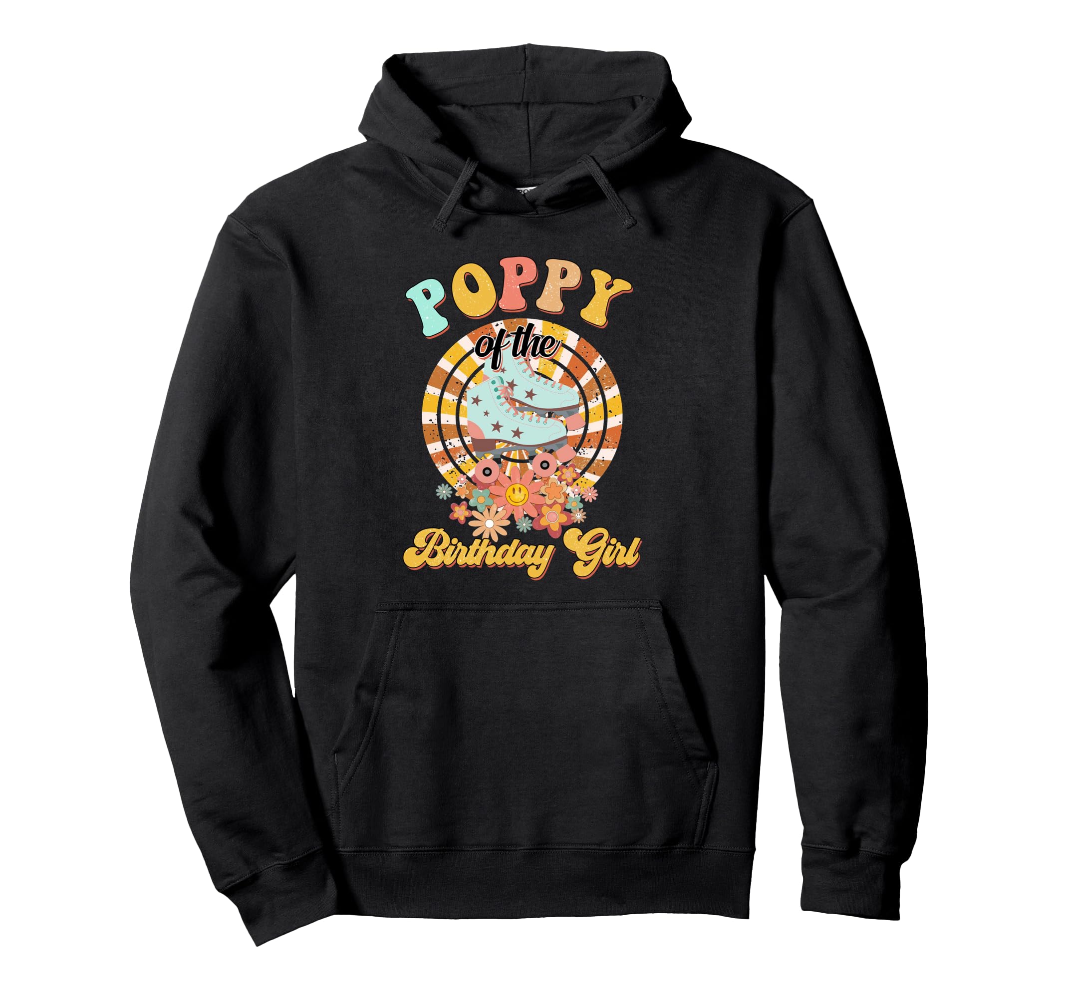 Poppy Birthday Rolling Skate Hoodie - Casual Everyday Wear Men Women - T-Shirt, Sweatshirt, Hoodie