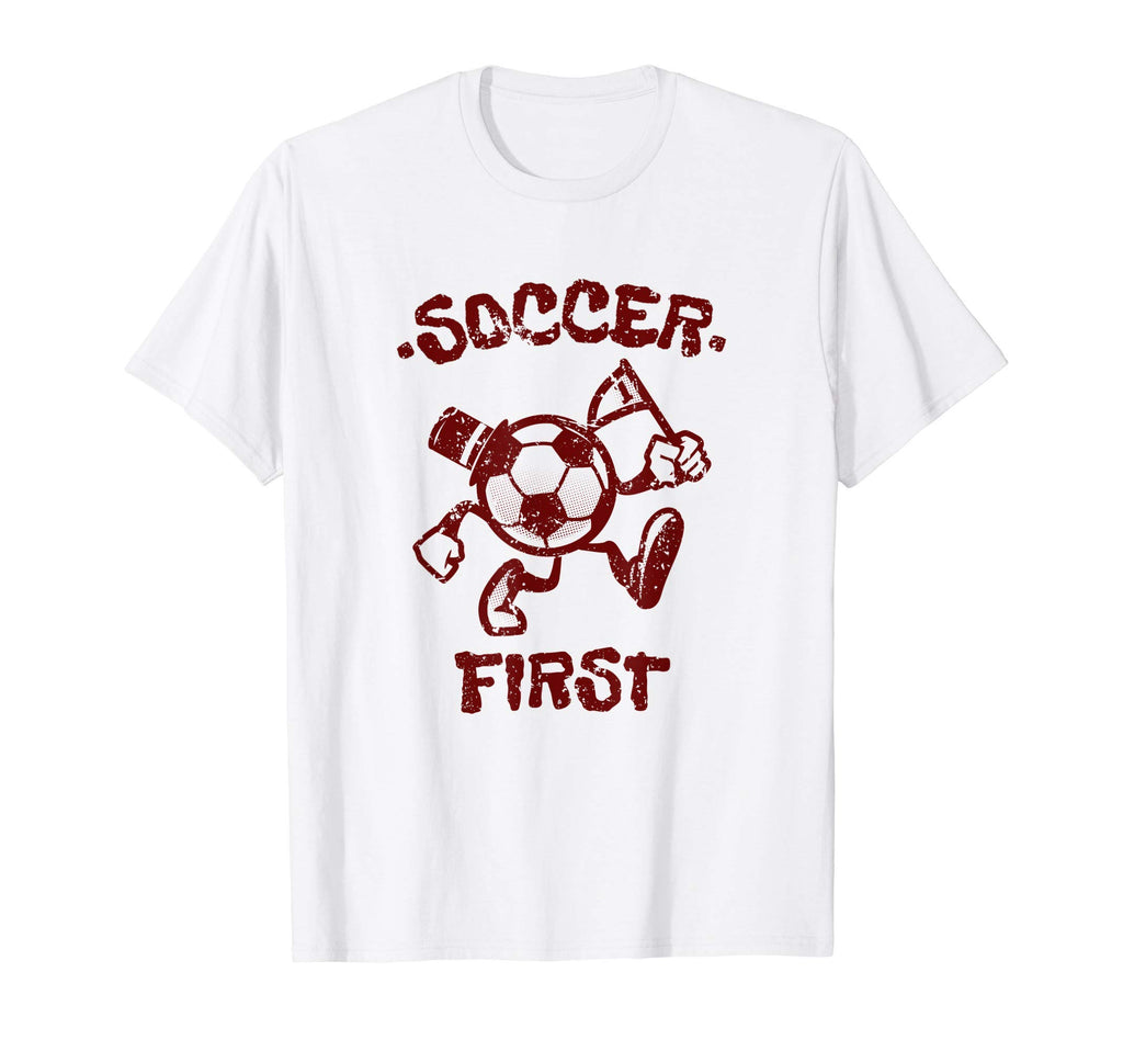 Soccer First Passionate Soccer T-Shirt - Minimalist Print Unisex - T-Shirt, Sweatshirt, Hoodie