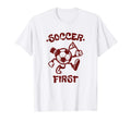 Soccer First Passionate Soccer T-Shirt - Minimalist Print Unisex - T-Shirt, Sweatshirt, Hoodie