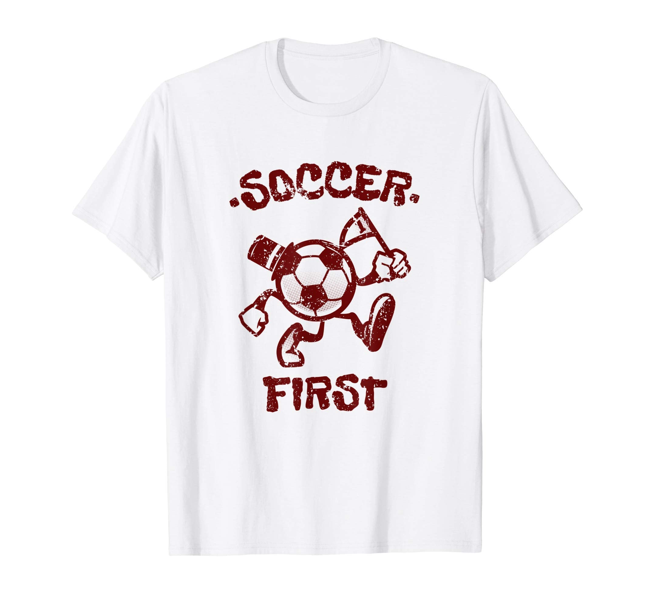 Soccer First Passionate Soccer T-Shirt - Minimalist Print Unisex - T-Shirt, Sweatshirt, Hoodie