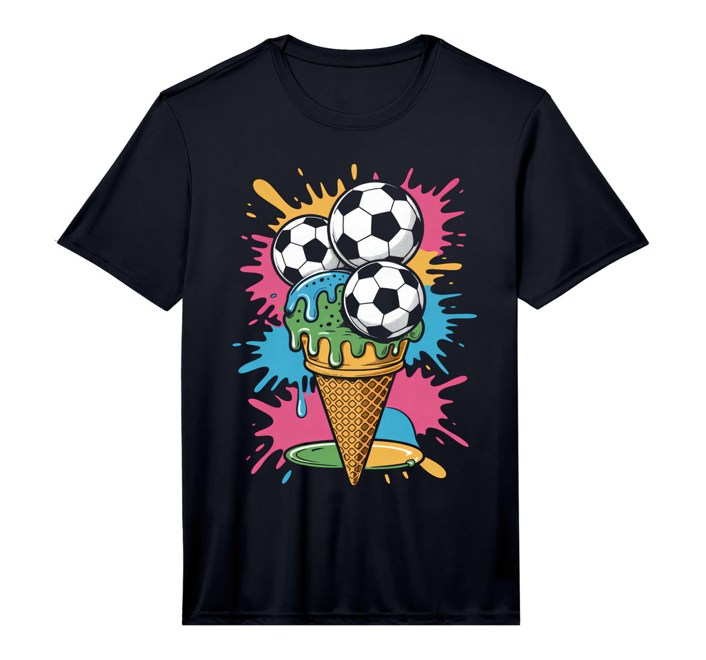 Ice Cream Colorful Soccer Fan Soccer T-Shirt - Fun Novelty Design Unisex - T-Shirt, Sweatshirt, Hoodie