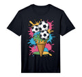 Ice Cream Colorful Soccer Fan Soccer T-Shirt - Fun Novelty Design Unisex - T-Shirt, Sweatshirt, Hoodie