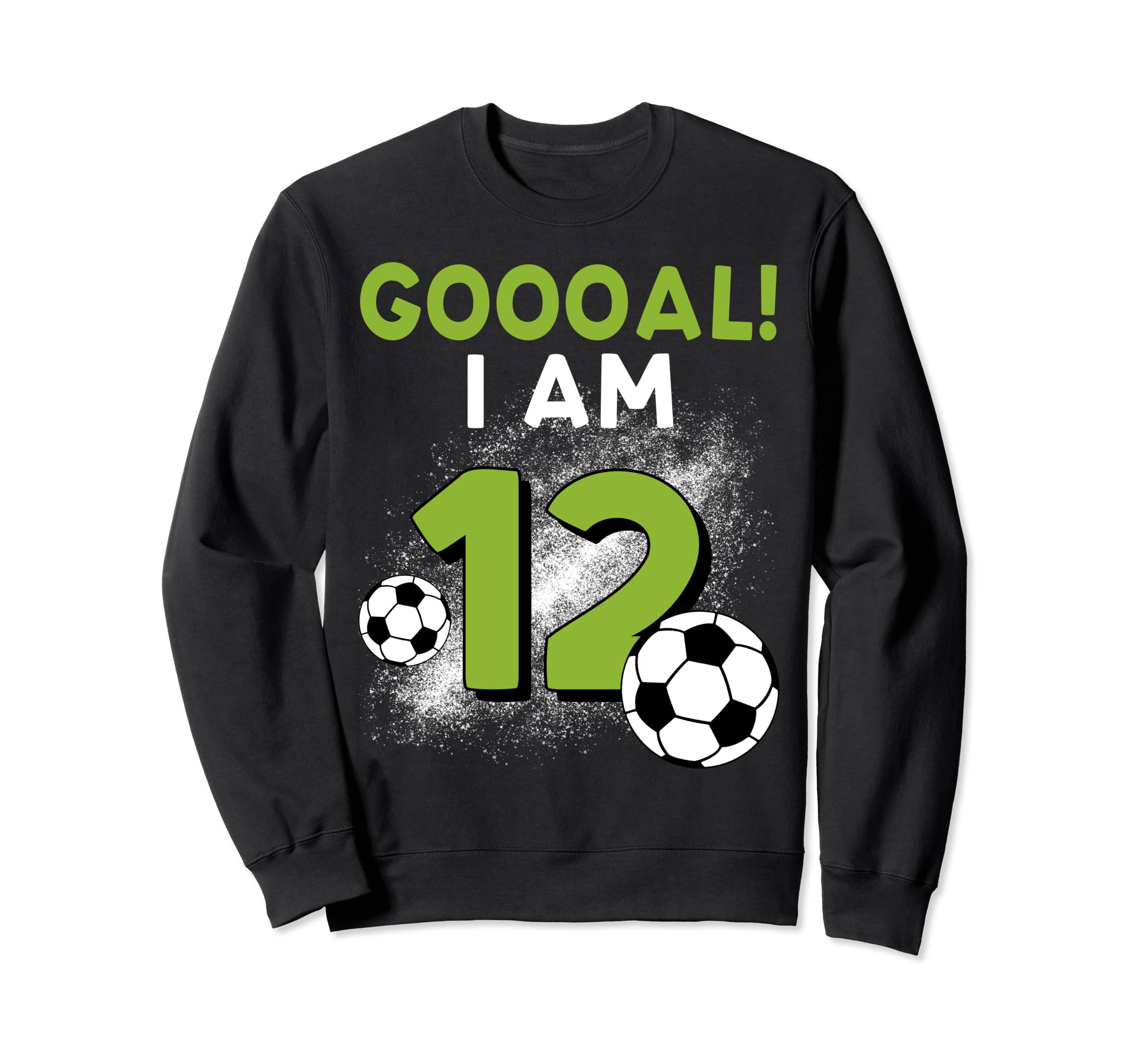 12Th Birthday Soccer Theme 12Year Sweatshirt - Trendy Graphic for Adults - T-Shirt, Sweatshirt, Hoodie