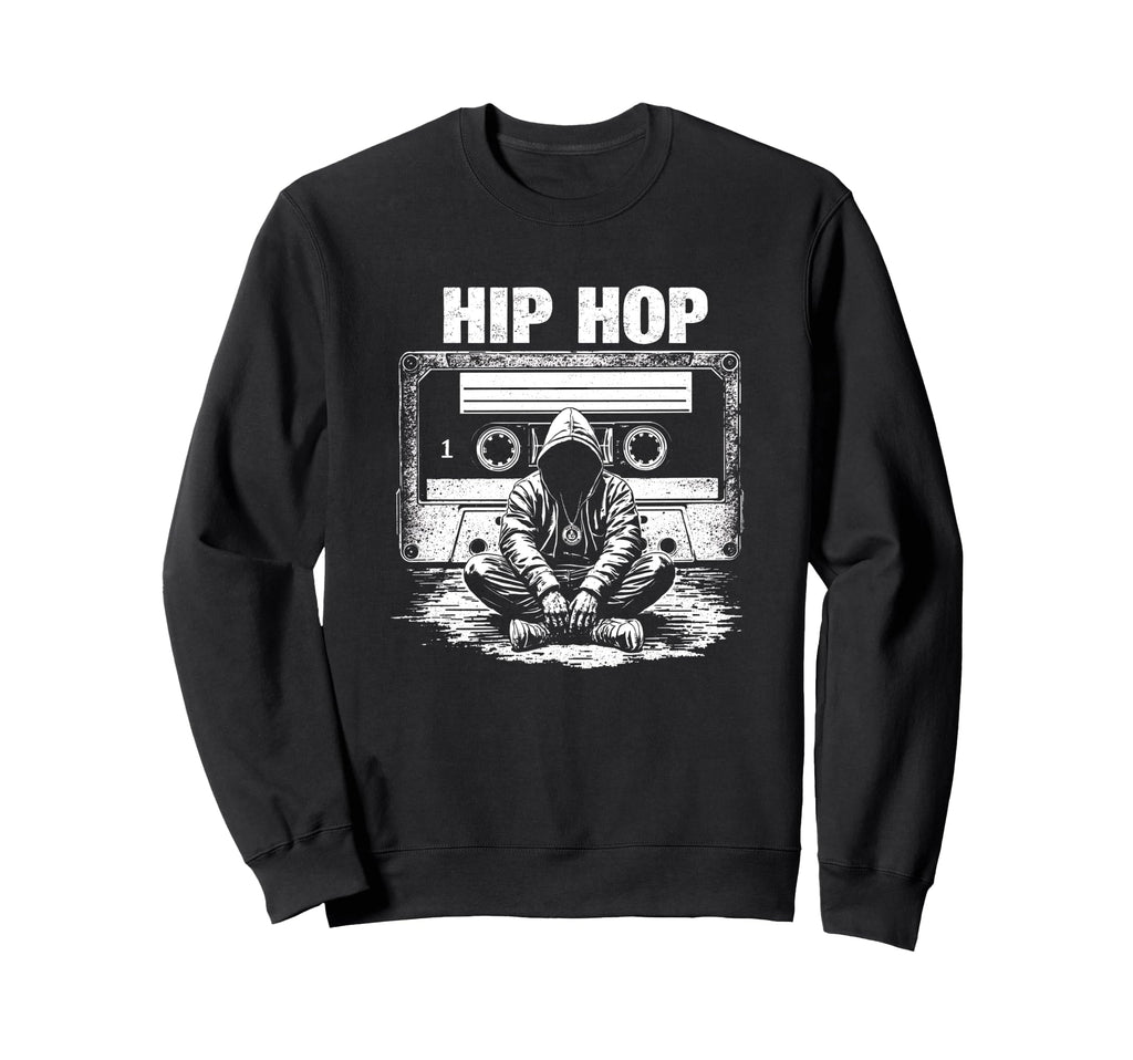 Hip Hop Boombox Rapper Sweatshirt - Fun Novelty Design Unisex - T-Shirt, Sweatshirt, Hoodie