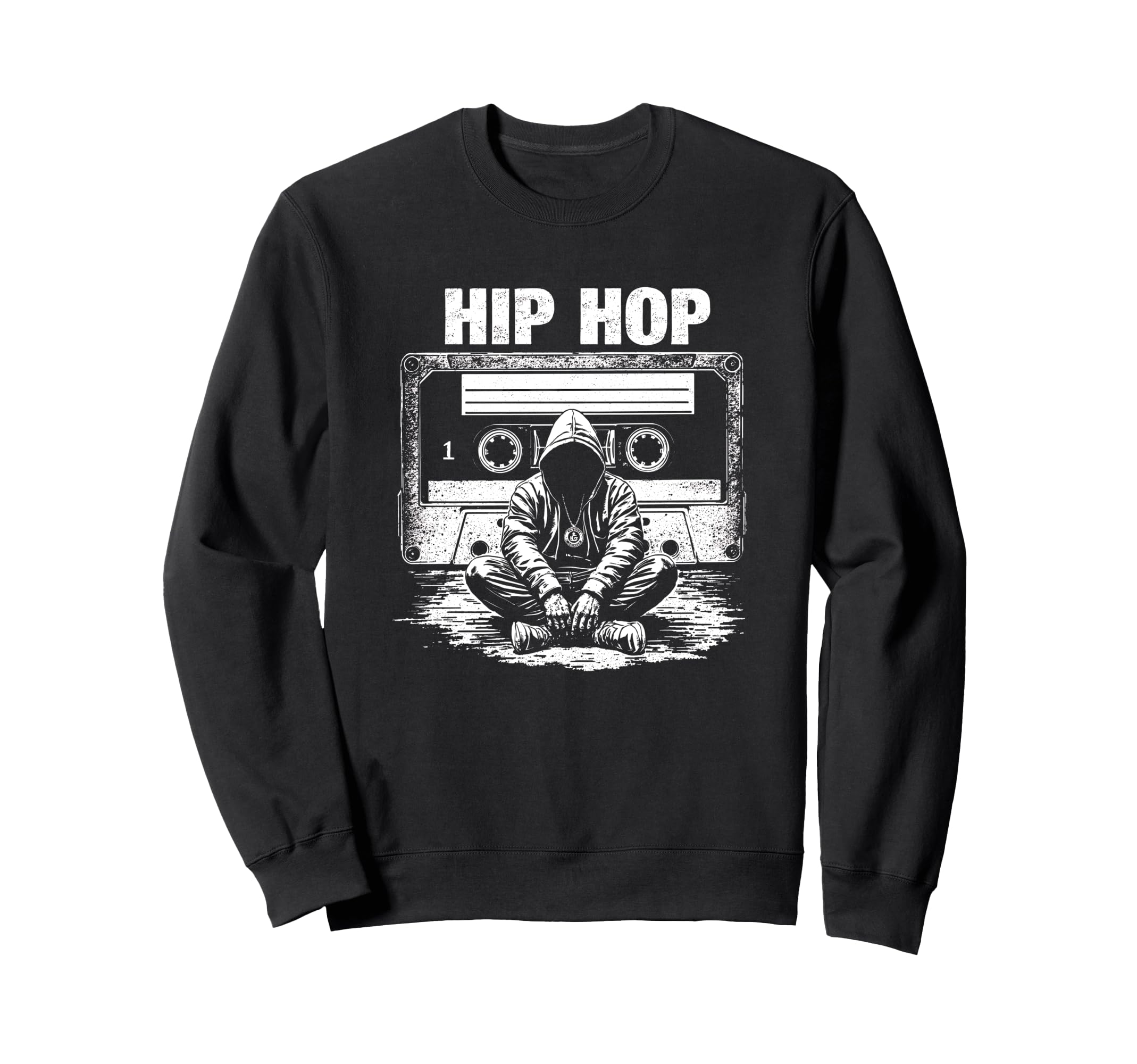Hip Hop Boombox Rapper Sweatshirt - Fun Novelty Design Unisex - T-Shirt, Sweatshirt, Hoodie