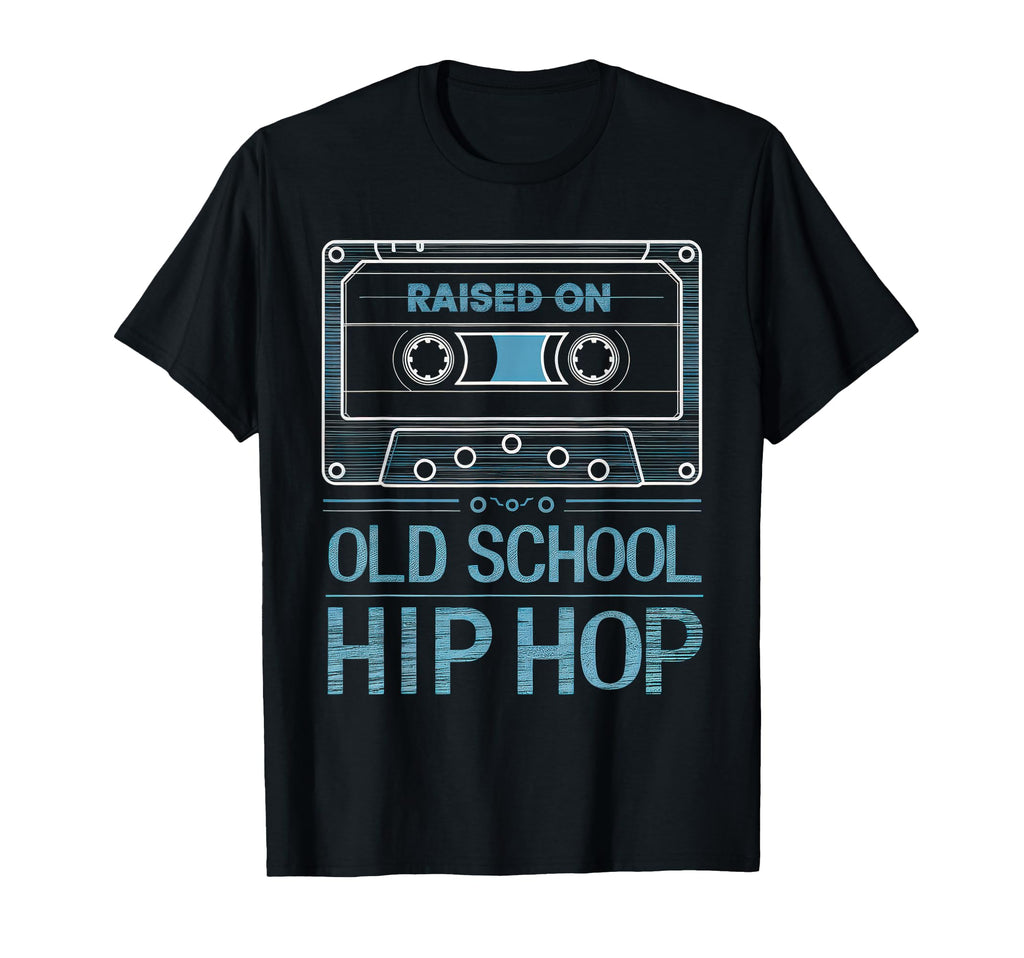 Raised Old School Hip Hop Cassette T-Shirt - Minimalist Print Unisex - T-Shirt, Sweatshirt, Hoodie