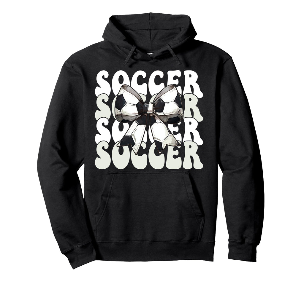 Soccer Soccer Mom Mama Mothers Day Coquette Hoodie - Graphic Print Unisex - T-Shirt, Sweatshirt, Hoodie