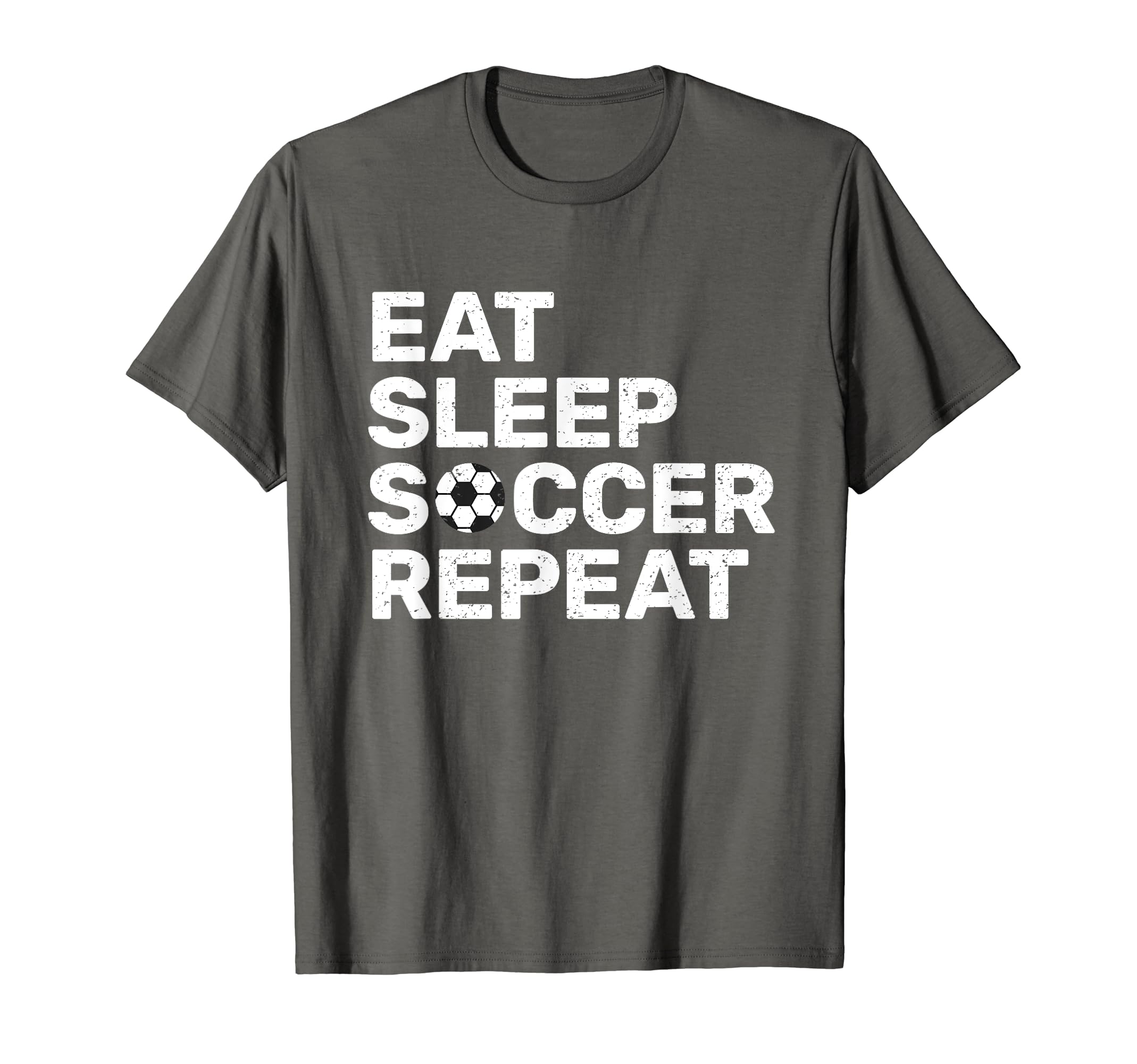 Eat Sleep Soccer Repeat Sport Player Gift T-Shirt - Minimalist Print Unisex - T-Shirt, Sweatshirt, Hoodie