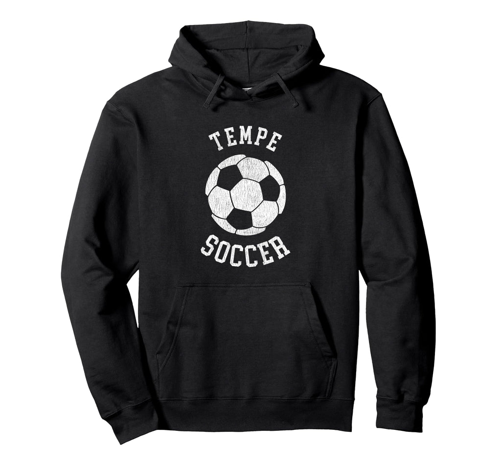 Tempe Soccer Distressed 90S Hoodie - Fun Novelty Design Men Women - T-Shirt, Sweatshirt, Hoodie