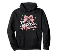 Soccer Mama Coquette Bow Sideline Hoodie - Custom Art Print for Adults - T-Shirt, Sweatshirt, Hoodie