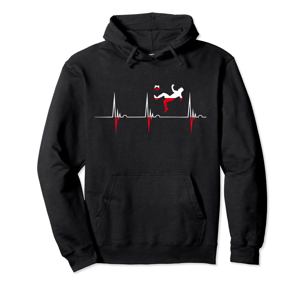 Poland Heartbeat Ekg Pulse Polish Hoodie - Fun Novelty Design Men Women - T-Shirt, Sweatshirt, Hoodie