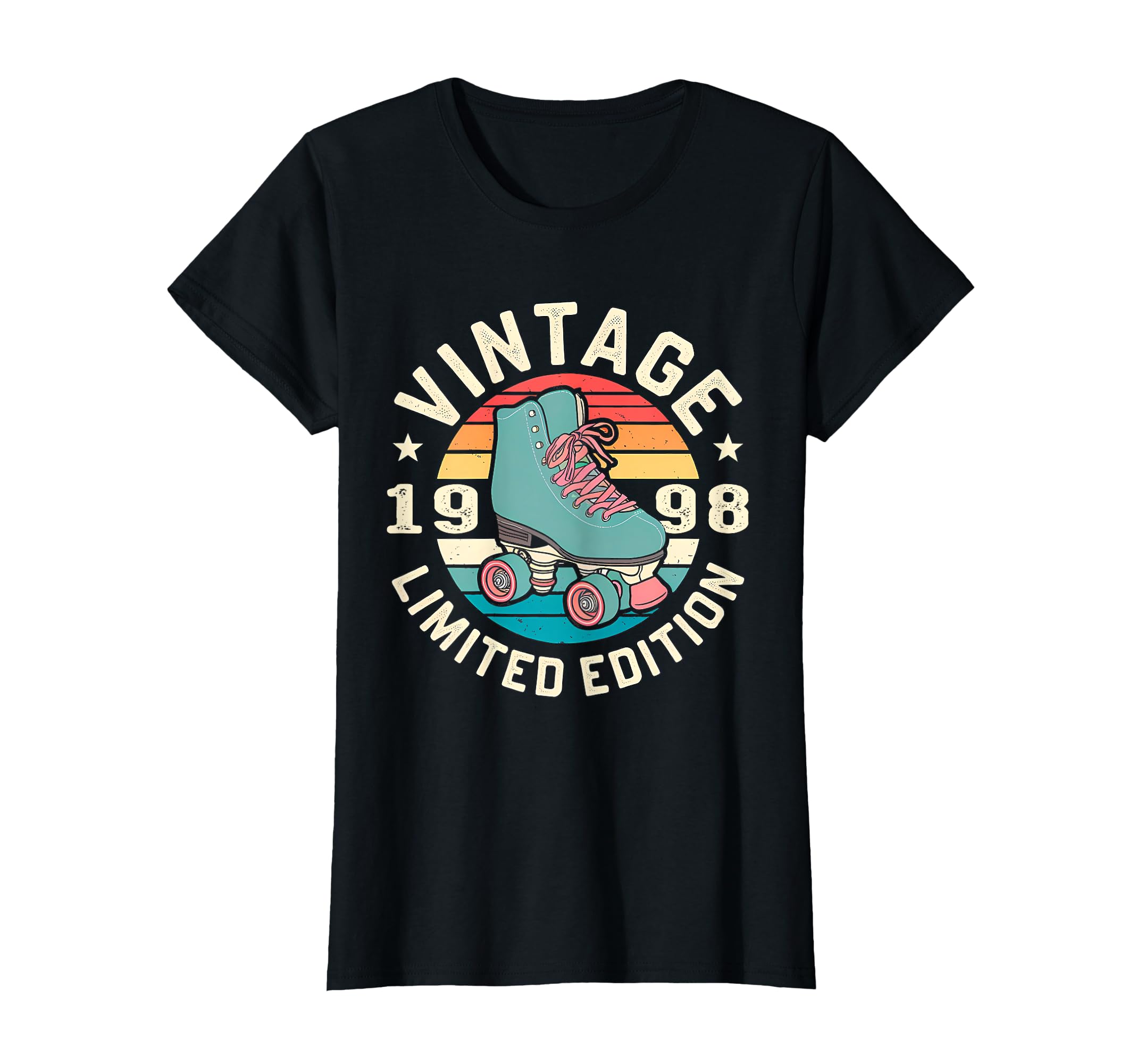 1998 Sunset Roller Skate Birthday T-Shirt - Trendy Graphic Unisex - T-Shirt, Sweatshirt, Hoodie