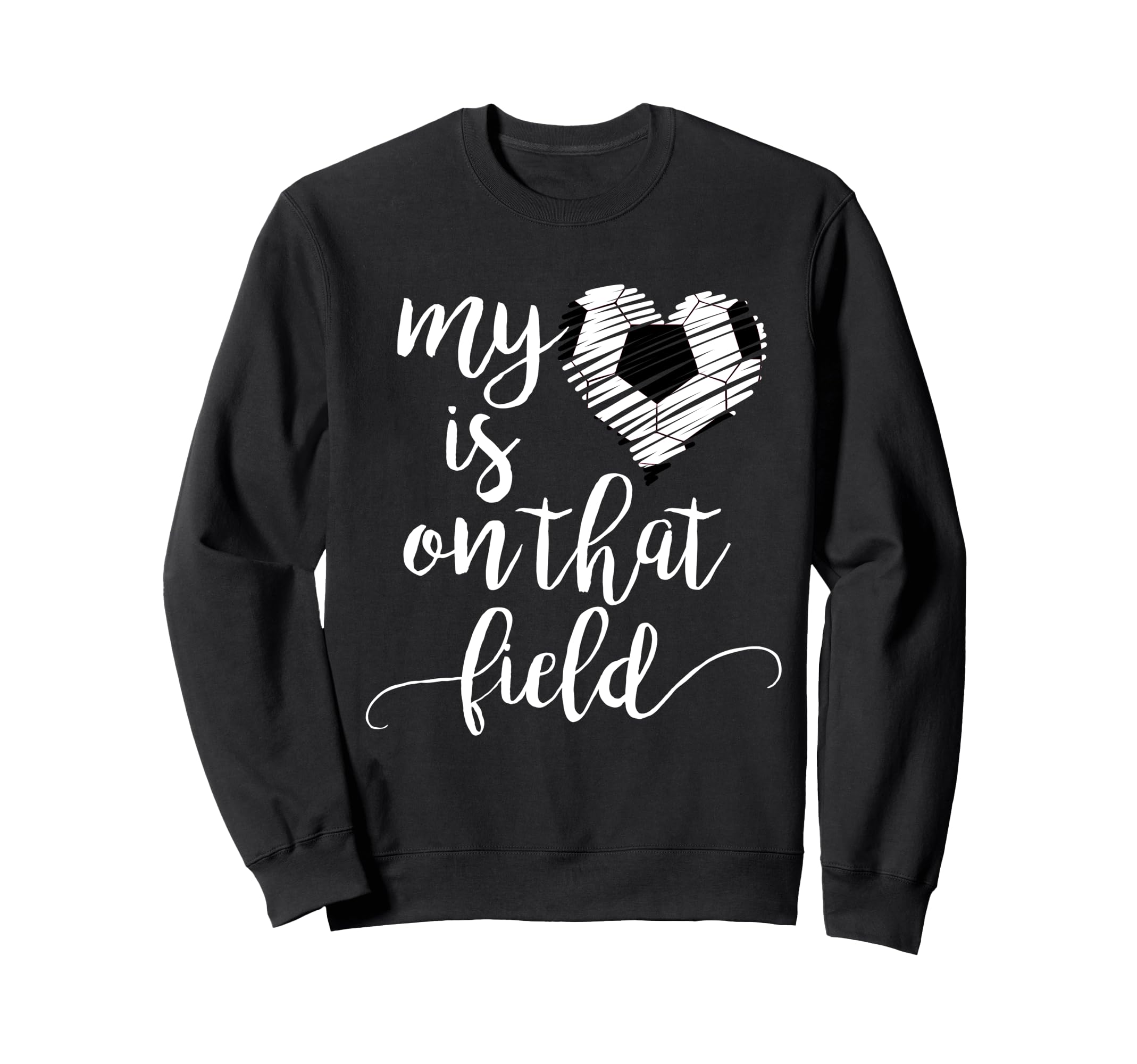 Soccer Teens My Heart Is That Sweatshirt - Custom Art Print for Adults - T-Shirt, Sweatshirt, Hoodie