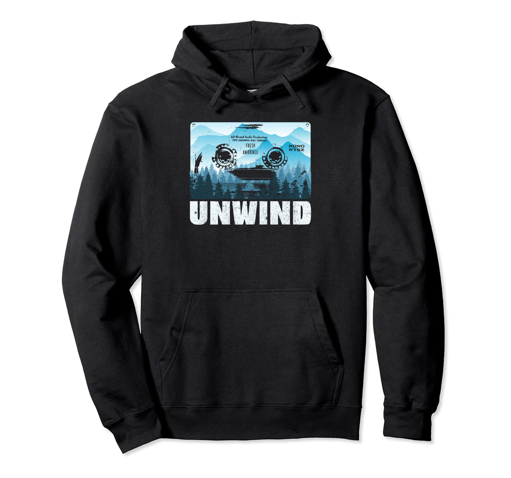 Cassette Tape Forest Trees Mountains Hoodie - Minimalist Print Men Women - T-Shirt, Sweatshirt, Hoodie