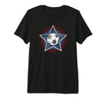 Soccer Player 4Th July Soccer Tri Blend T-Shirt - Novelty Apparel Men Women - T-Shirt, Sweatshirt, Hoodie