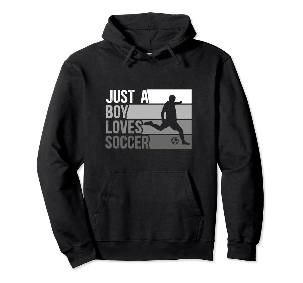 Funny Just Who Loves Soccer Hoodie - Casual Everyday Wear for Adults - T-Shirt, Sweatshirt, Hoodie