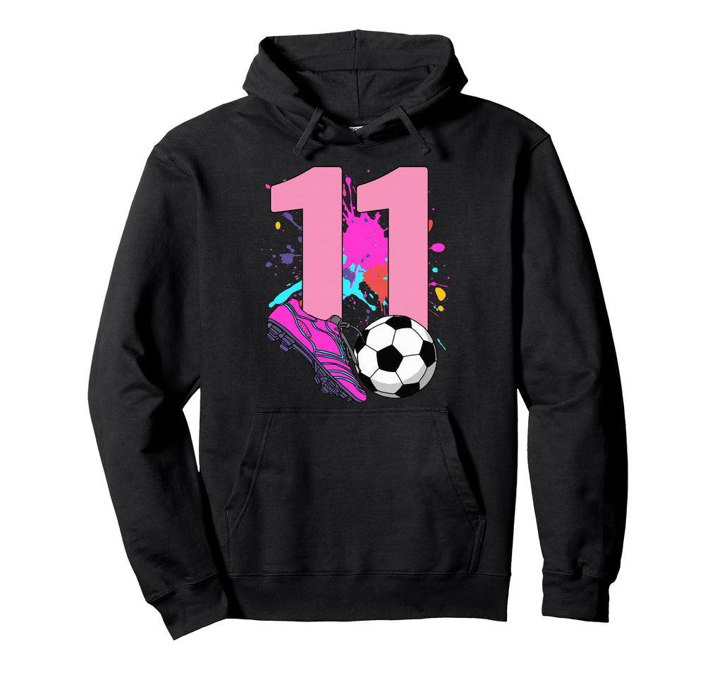 11Th Birthday Soccer Player Hoodie - Fun Novelty Design for Adults - T-Shirt, Sweatshirt, Hoodie