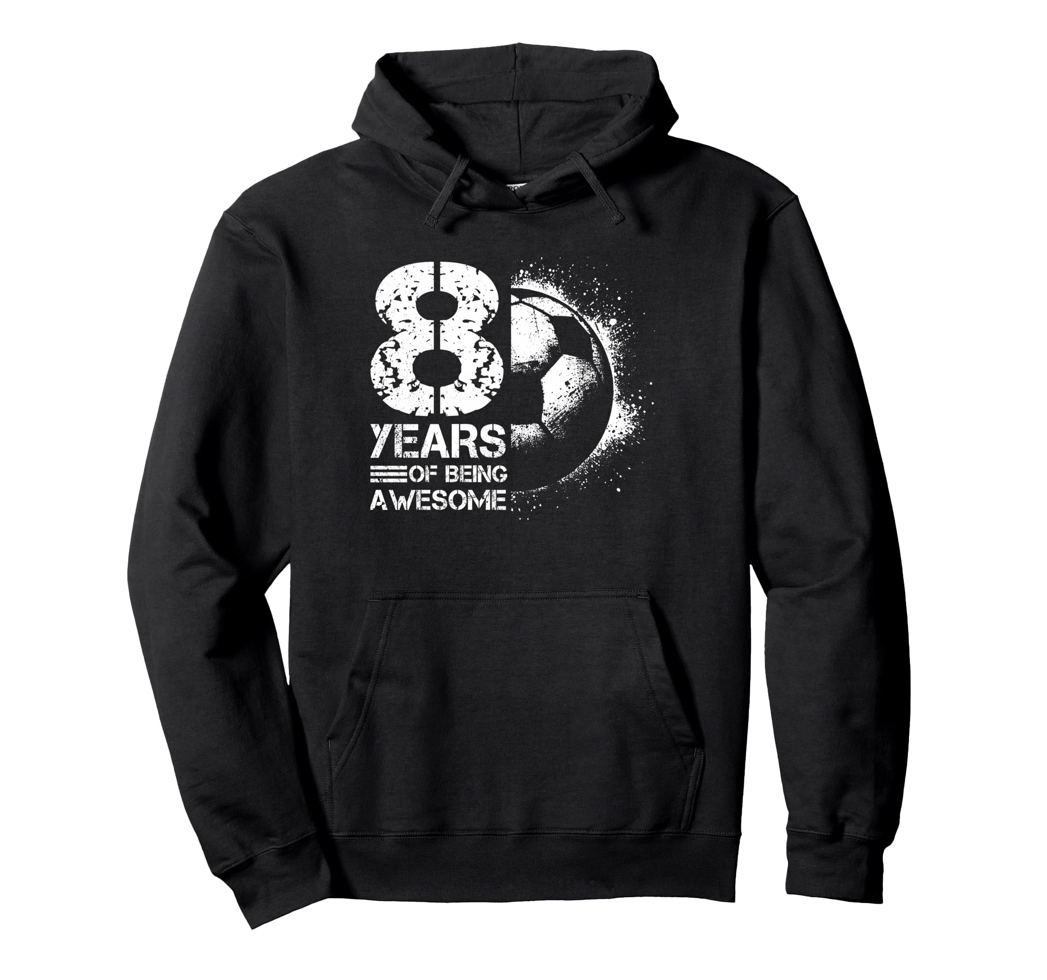 8Th Birthday Soccer Player Football 8 Years Hoodie - Graphic Print Unisex - T-Shirt, Sweatshirt, Hoodie