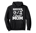 Soccer And Cheer Mom Funny Soccer Hoodie - Minimalist Print Men Women - T-Shirt, Sweatshirt, Hoodie
