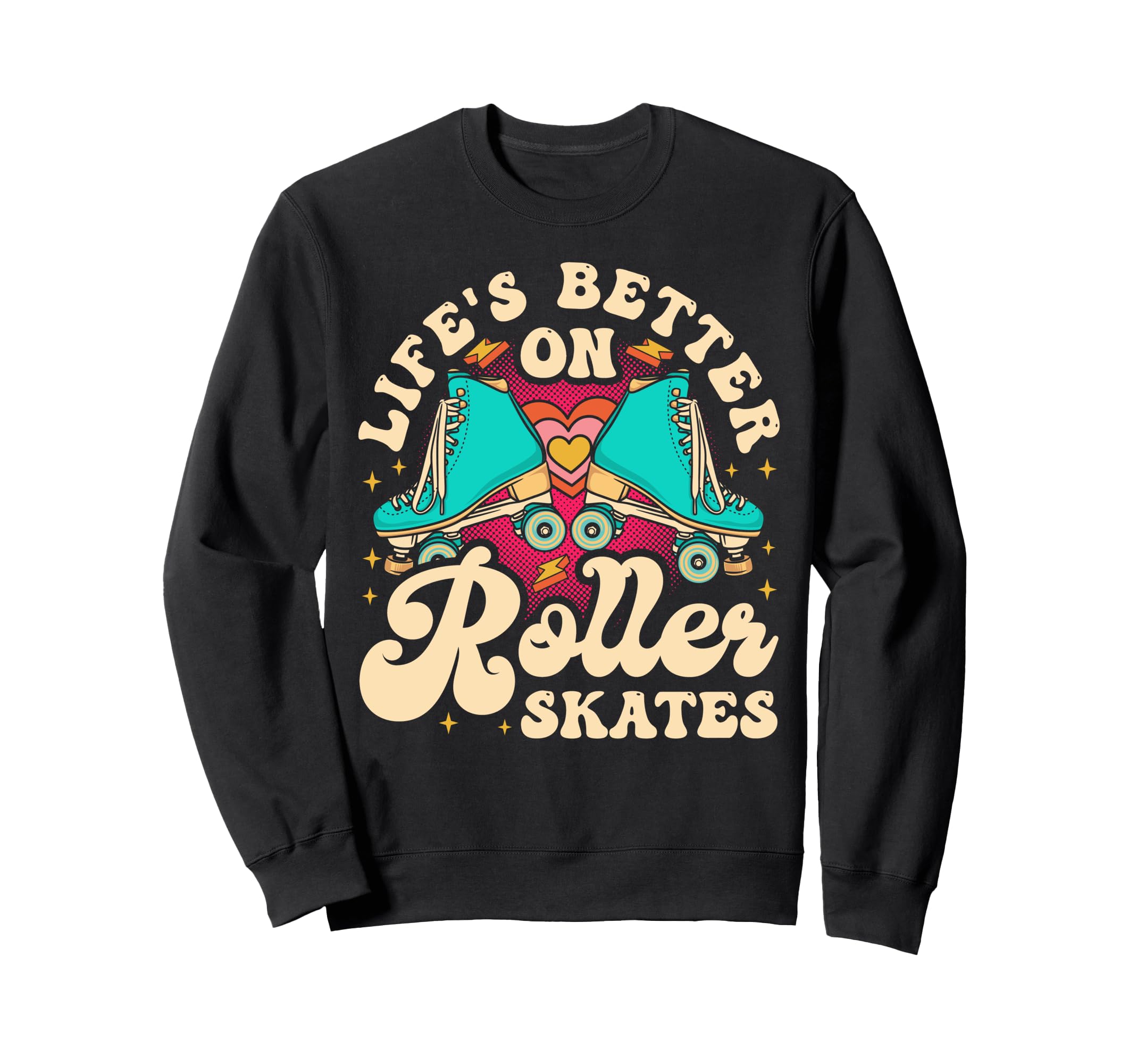 Roller Skating Skate 1970S Lifes Sweatshirt - Minimalist Print Unisex - T-Shirt, Sweatshirt, Hoodie