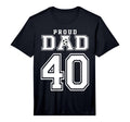 Number 40 Custom Proud Soccer Futbol T-Shirt - Aesthetic Graphic Men Women - T-Shirt, Sweatshirt, Hoodie