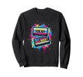 Gen X 80S Rock Music Cassette Sweatshirt - Casual Everyday Wear for Adults - T-Shirt, Sweatshirt, Hoodie